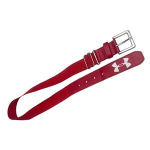 Under Armour Belt Men's One Size Red Adjustable Elastic Stretch Uniform Baseball